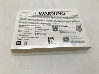 2021 Chevrolet Silverado 1500 Owners Manual Set OEM C04B36009