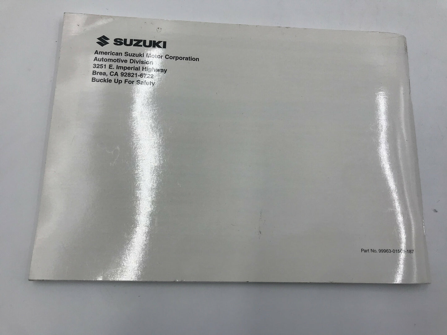 2004 Suzuki Forenza Owners Manual Set with Case B02B22041