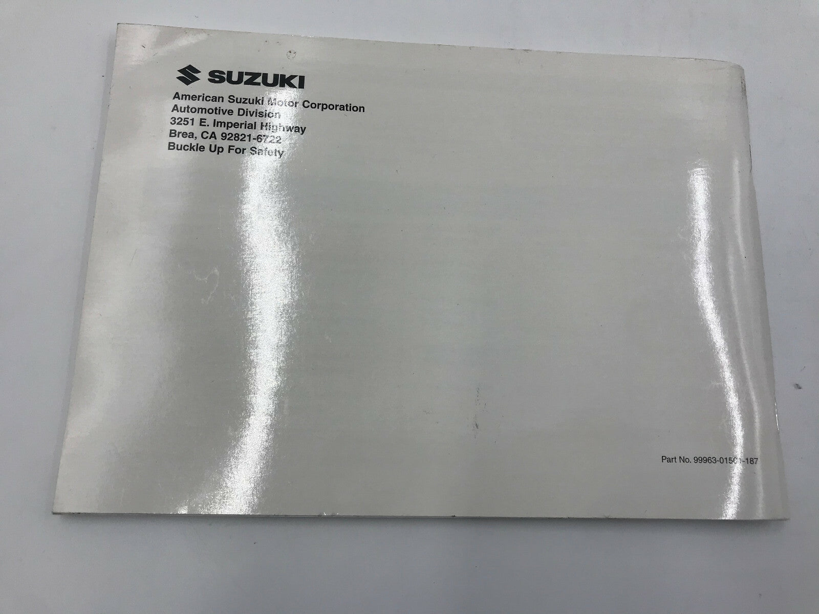 2004 Suzuki Forenza Owners Manual Set with Case B02B22041
