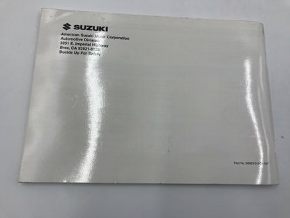 2004 Suzuki Forenza Owners Manual Set with Case B02B22041