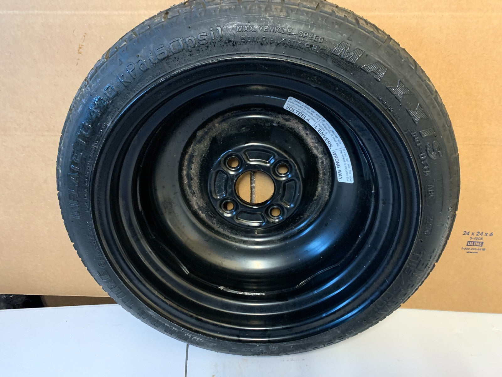 2017-2024 Mitsubishi Mirage 14" Spare Tire Wheel Compact Donut T115/70D14 Maxxis