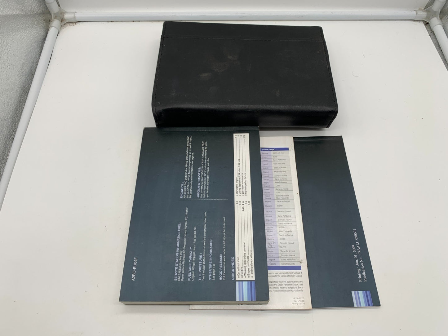 2010 Hyundai Santa FE Owners Manual Set with Case OEM