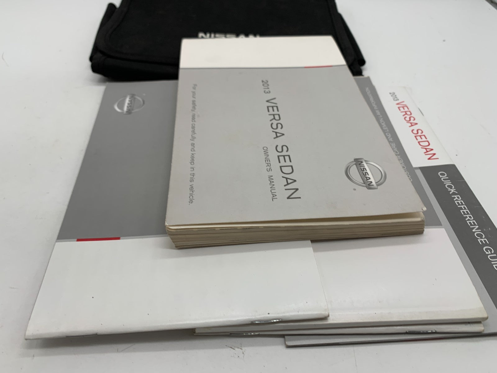 2013 Nissan Versa Sedan Owners Manual Set with Case OEM