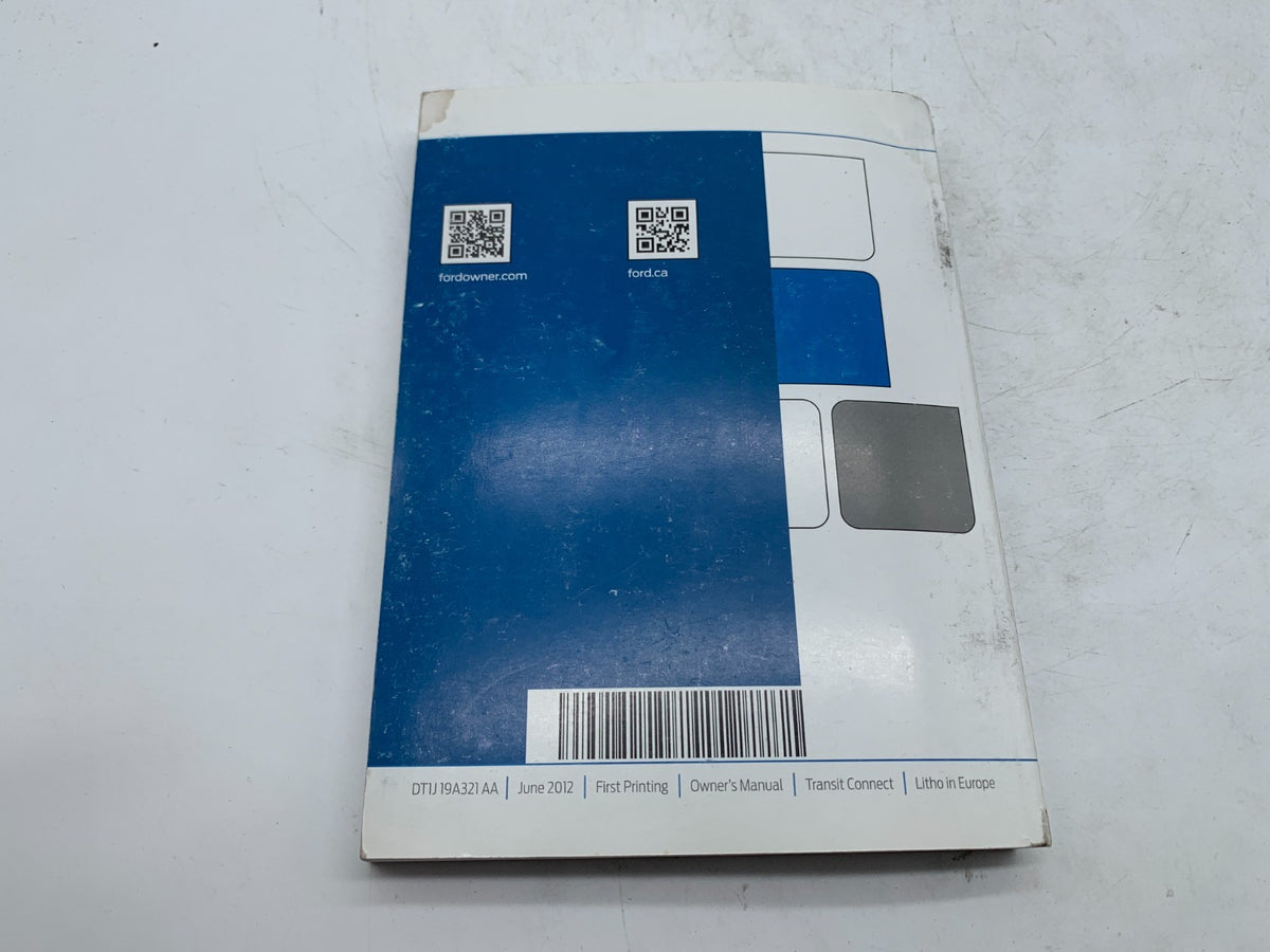 2013 Ford Transit 1500 Owners Manual with Case OEM A02B51005