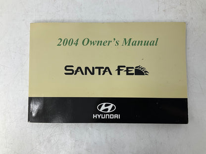 2004 Hyundai Santa FE Owners Manual OEM D02B59005