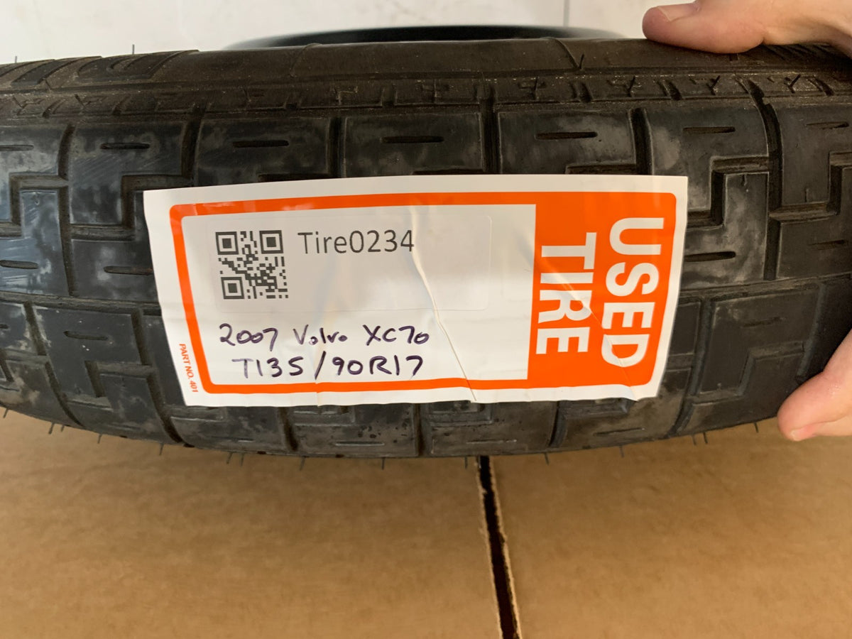 2003-2007 Volvo XC70 XC 70 17" Spare Tire Compact Donut T135/90R17