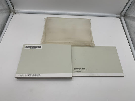 2016 Kia Optima Sedan Owners Manual Set with Case OEM C01B28008