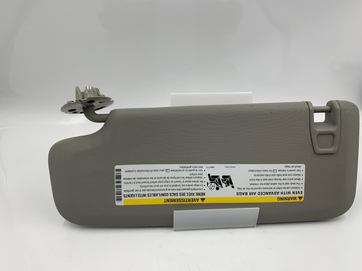 2011-2016 Chevrolet Cruze Passenger Sun Visor Gray OEM E02B08025