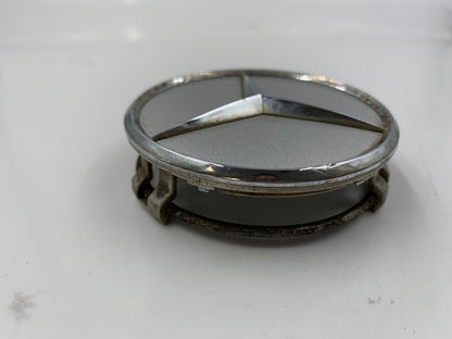 Mercedes-Benz Rim Wheel Center Cap Set of 2 Chrome 2-3/4 inch OEM B01B21031