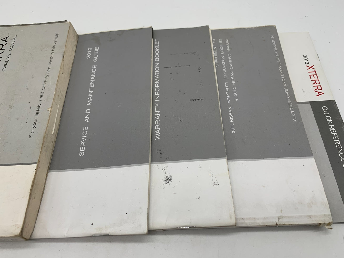 2012 Nissan Xterra Owners Manual Set OEM