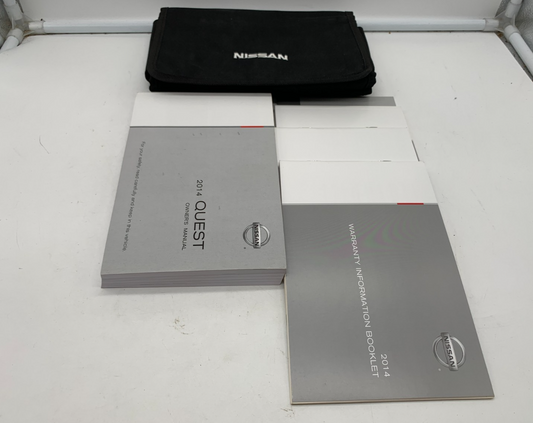 2014 Nissan Quest Owners Manual Set with Case OEM