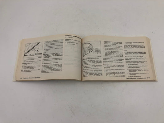 2009 Nissan Maxima Owners Manual OEM B04B32086