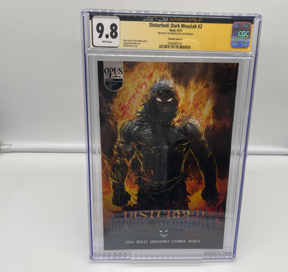 Disturbed Dark Messiah #2 CGC 9.8 JSA Signature Series Tim Seeley