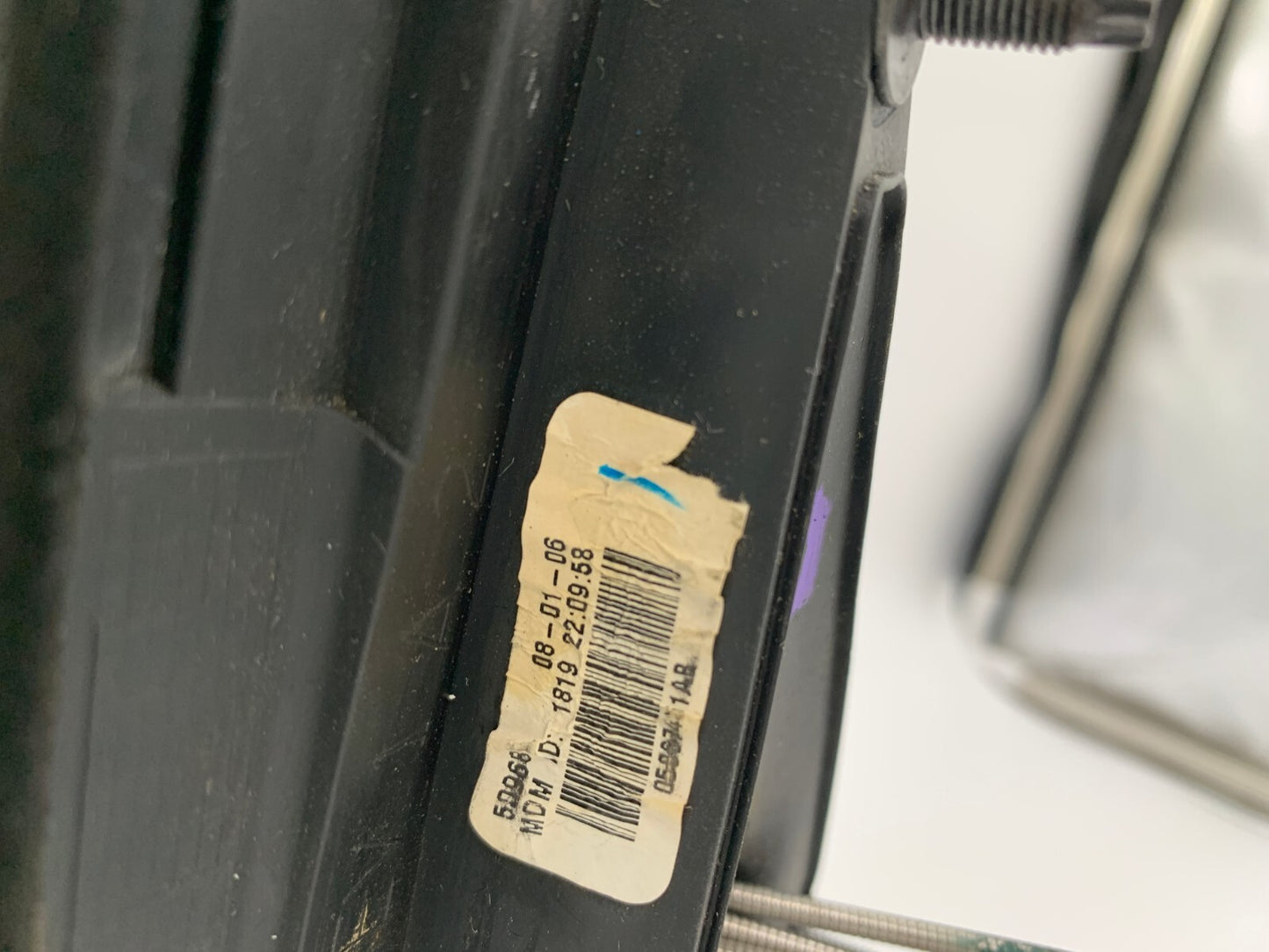 2007-2008 Chrysler PT Cruiser Driver Side Manual Door Mirror Black OEM A02B12055