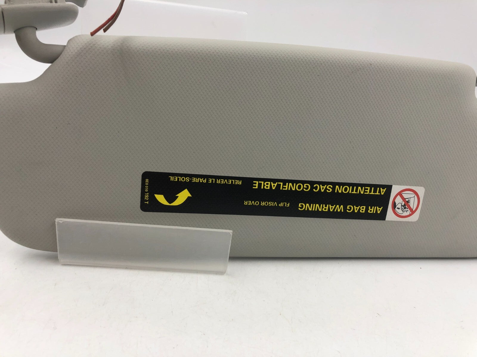 2009-2012 Audi A4 Passenger Sun Visor Sunvisor Gray Illuminated OEM D02B06049