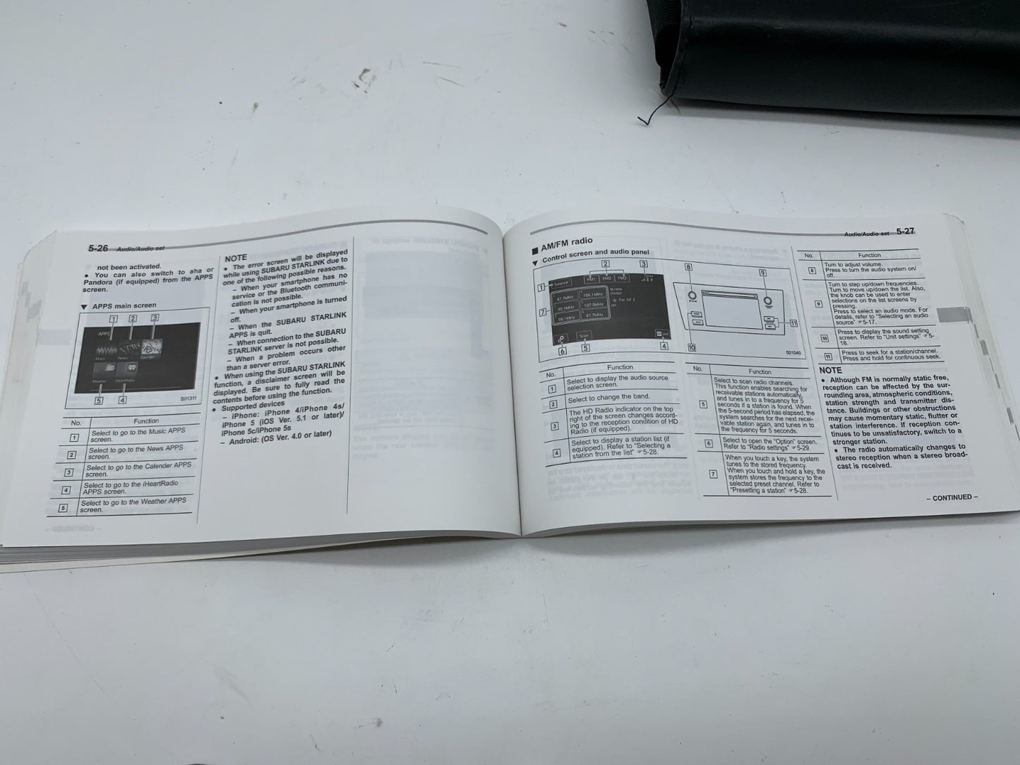 2017 Subaru WRX Owners Manual with Case OEM A02B50054