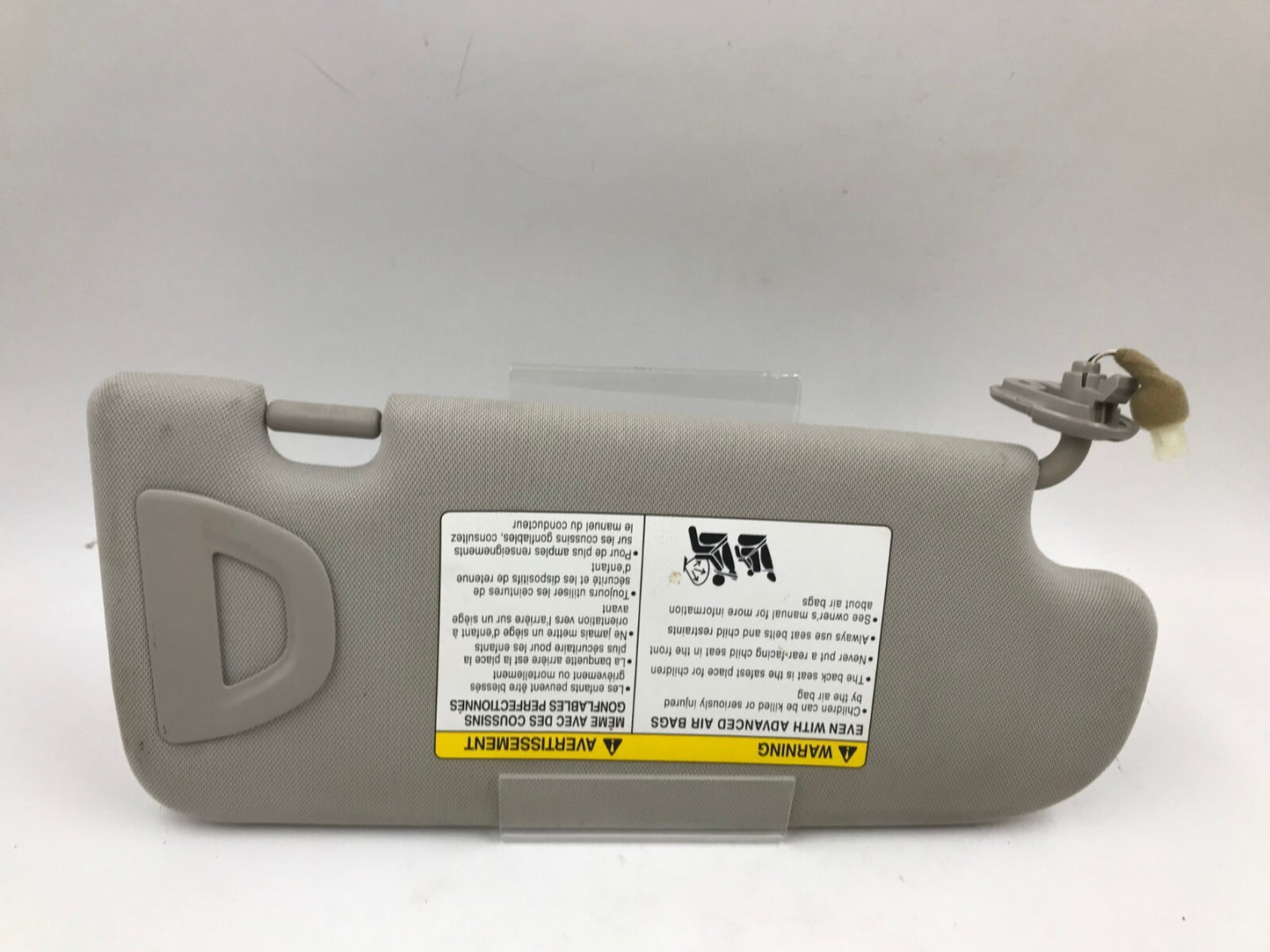 2014-2022 Infiniti Q50 Driver Sun Visor Gray Illuminated OEM E01B26024