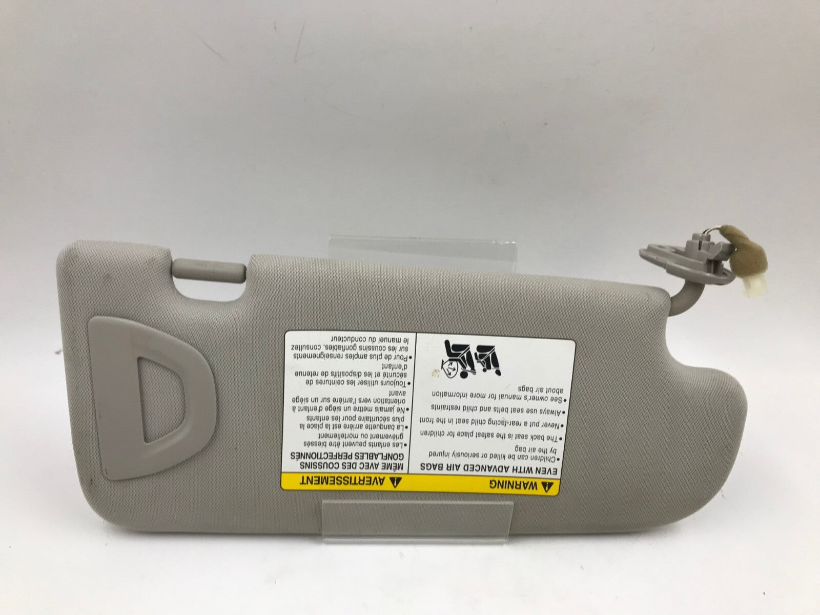 2014-2022 Infiniti Q50 Driver Sun Visor Gray Illuminated OEM E01B26024