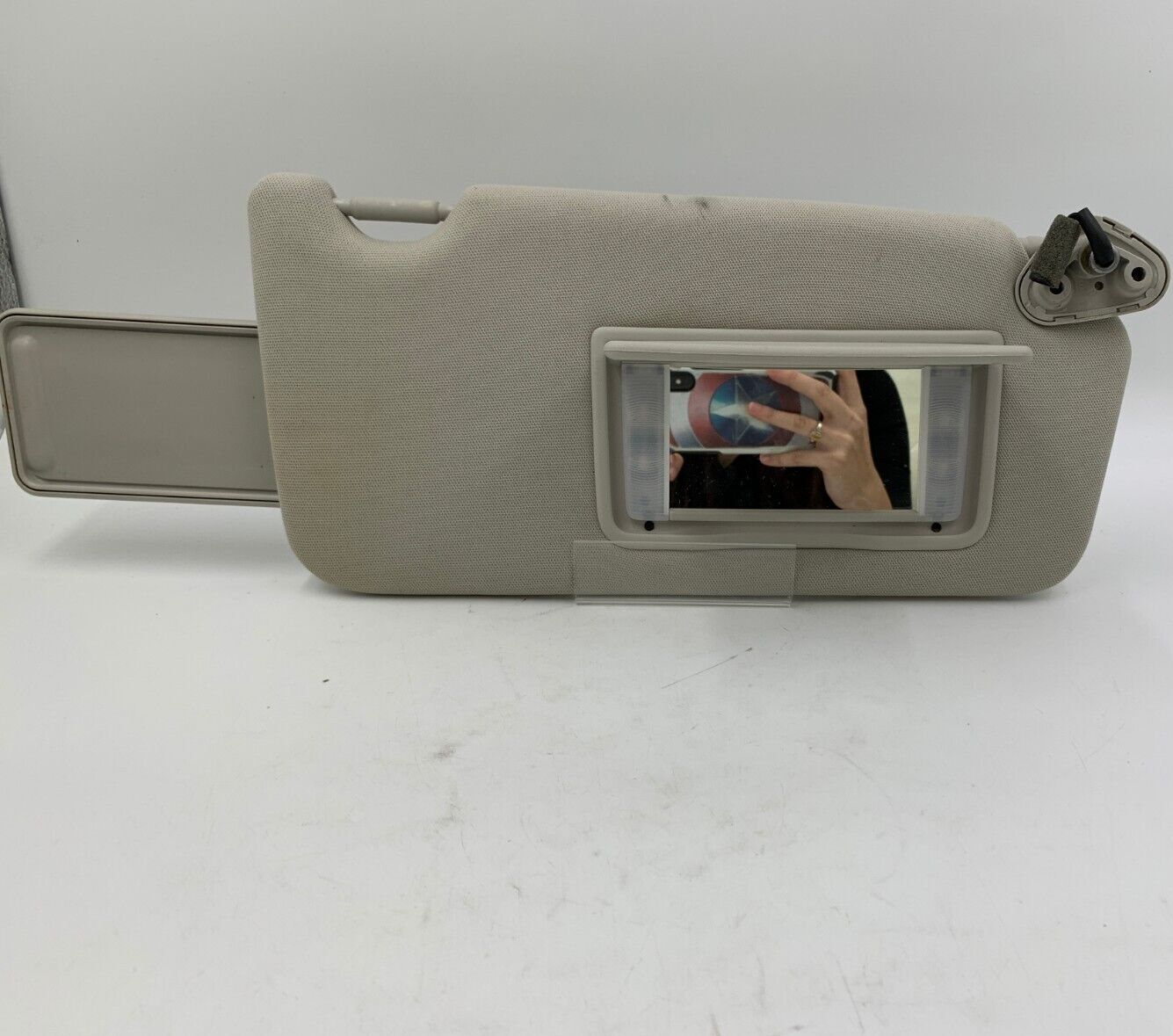 2010-2014 Subaru Legacy Passenger Sun Visor Gray Illuminated OEM D01B43010