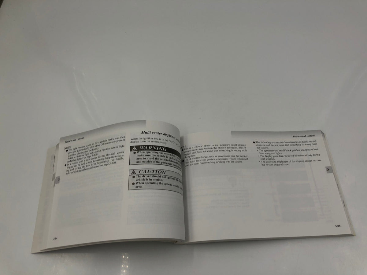 2005 Mitsubishi Endeavor Owners Manual Set with Case OEM