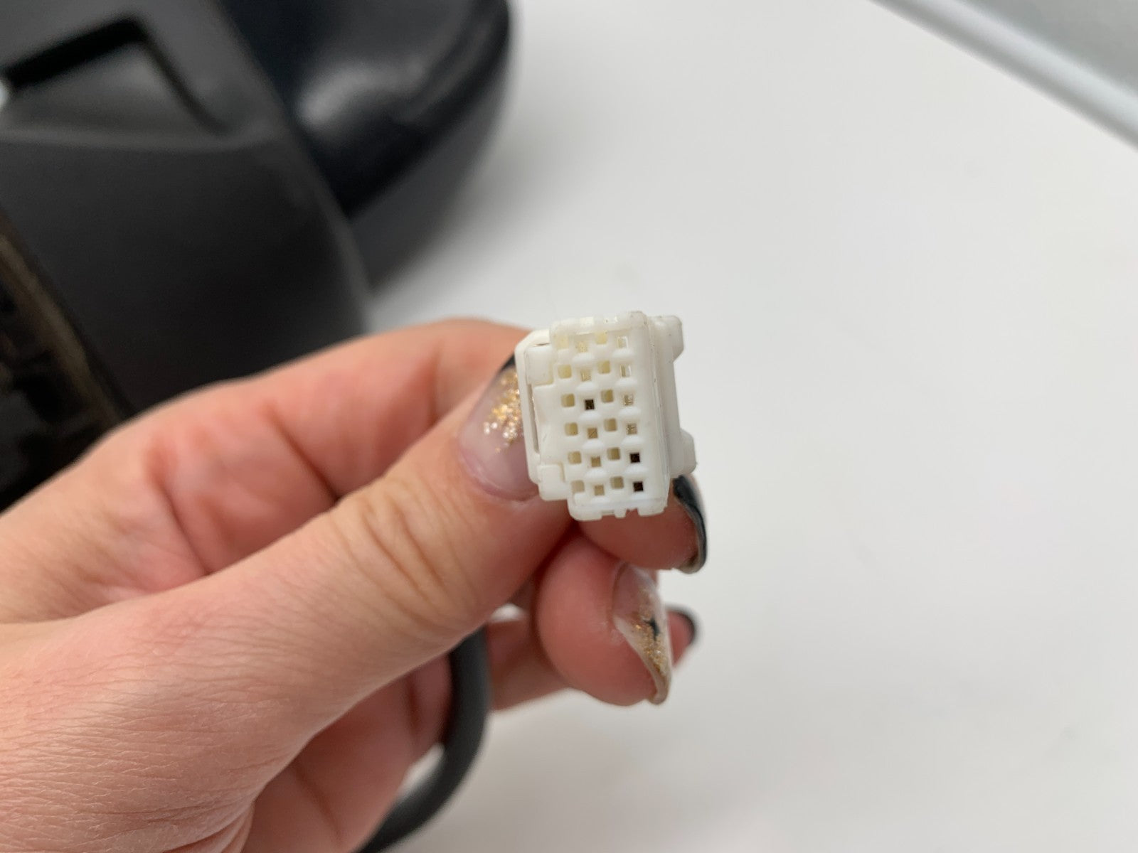 2012-2014 Nissan Versa Hatchback Note Driver Side View Power Door Mirror Black