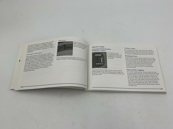 2000 Buick LeSabre Owners Manual Handbook OEM H02B31008