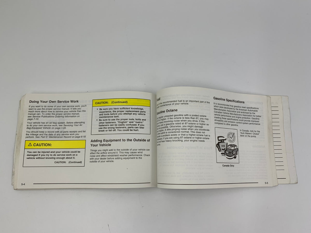 2003 Oldsmobile Bravada Owners Manual OEM B01B11042
