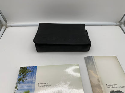 2011 Subaru Forester Owners Manual Set with Case OEM A01B44009