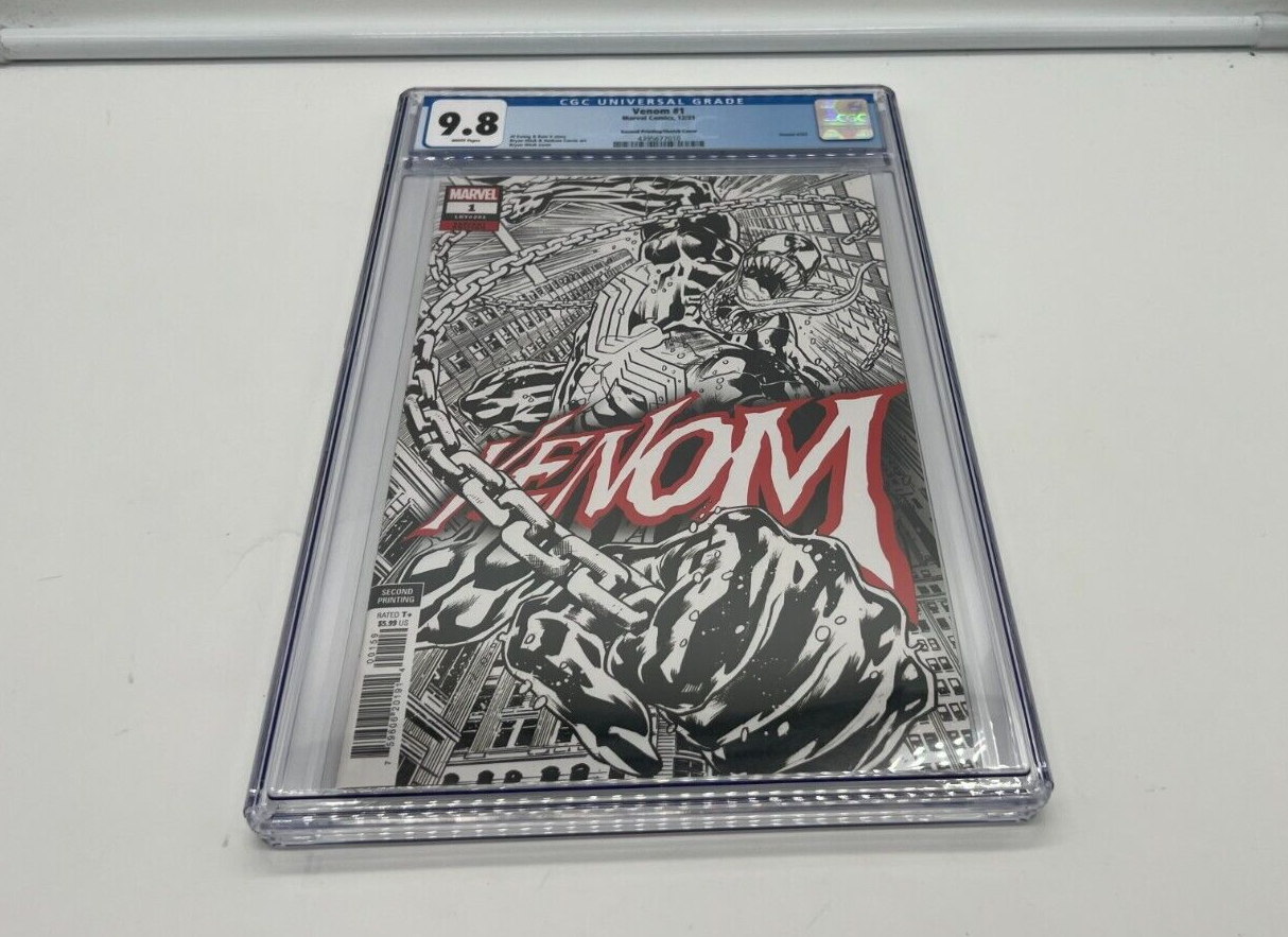 Venom #1 CGC 9.8 Bryan Hitch Second Printing Sketch Variant