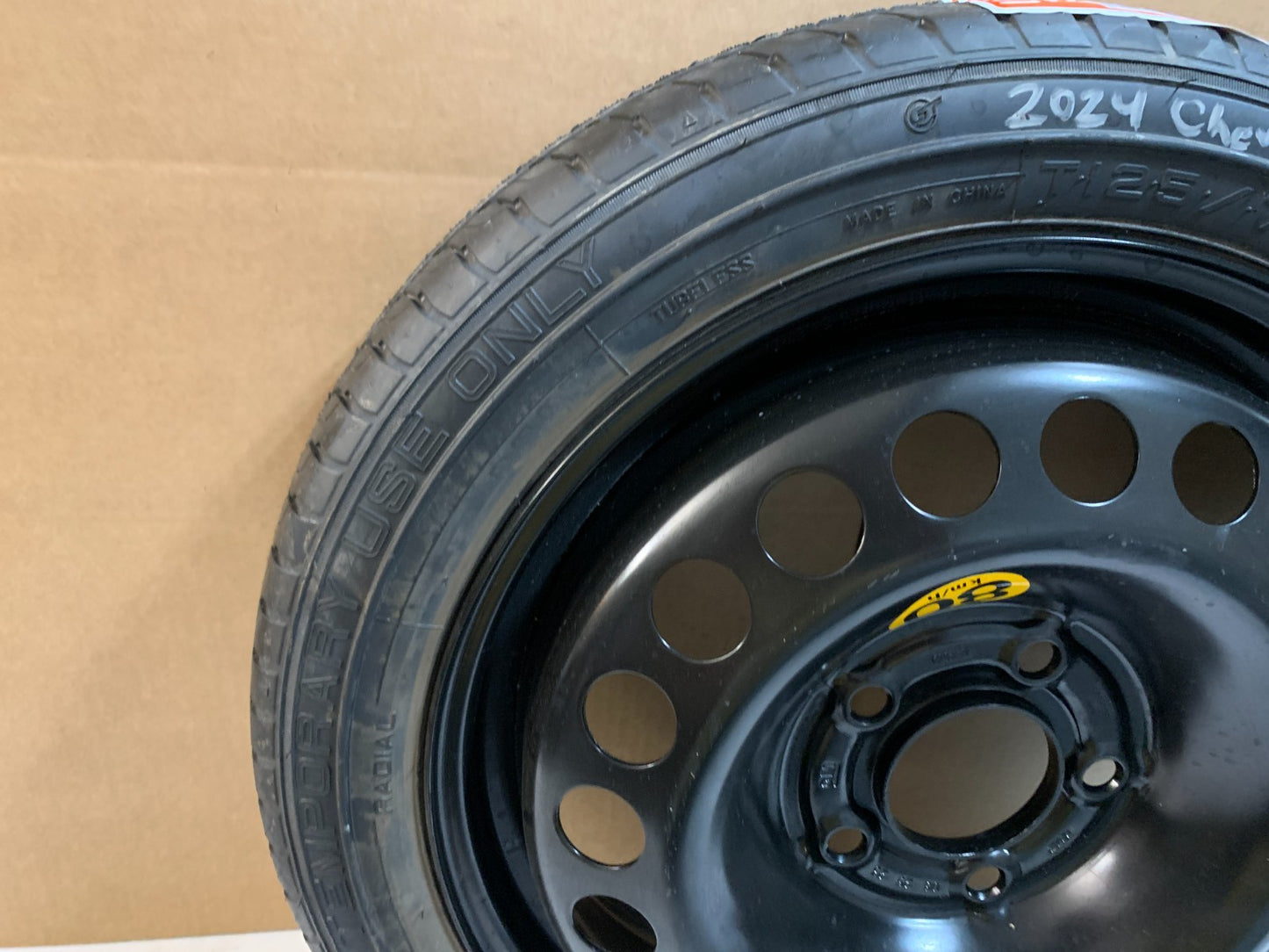 2024-2026 Chevrolet Trailblazer 16" Spare Tire w/Jack Kit Donut T125/70R16