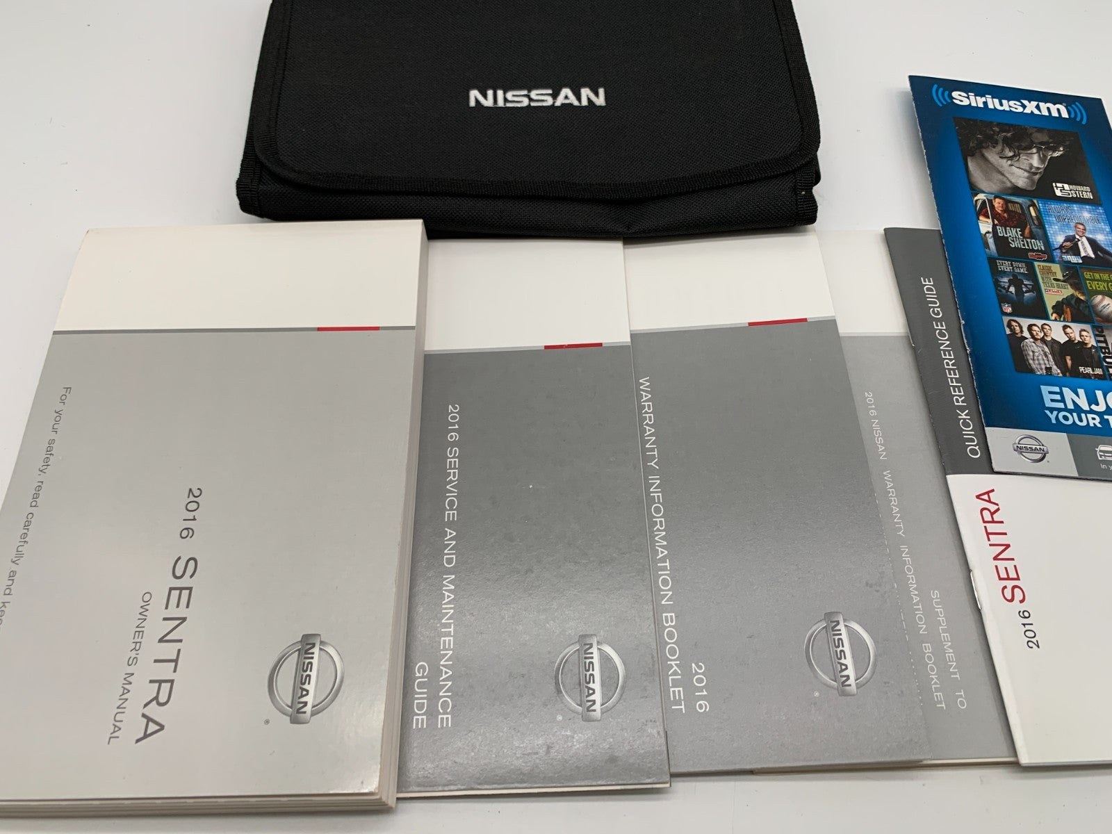 2016 Nissan Sentra Owners Manual Set with Case OEM B04B55052