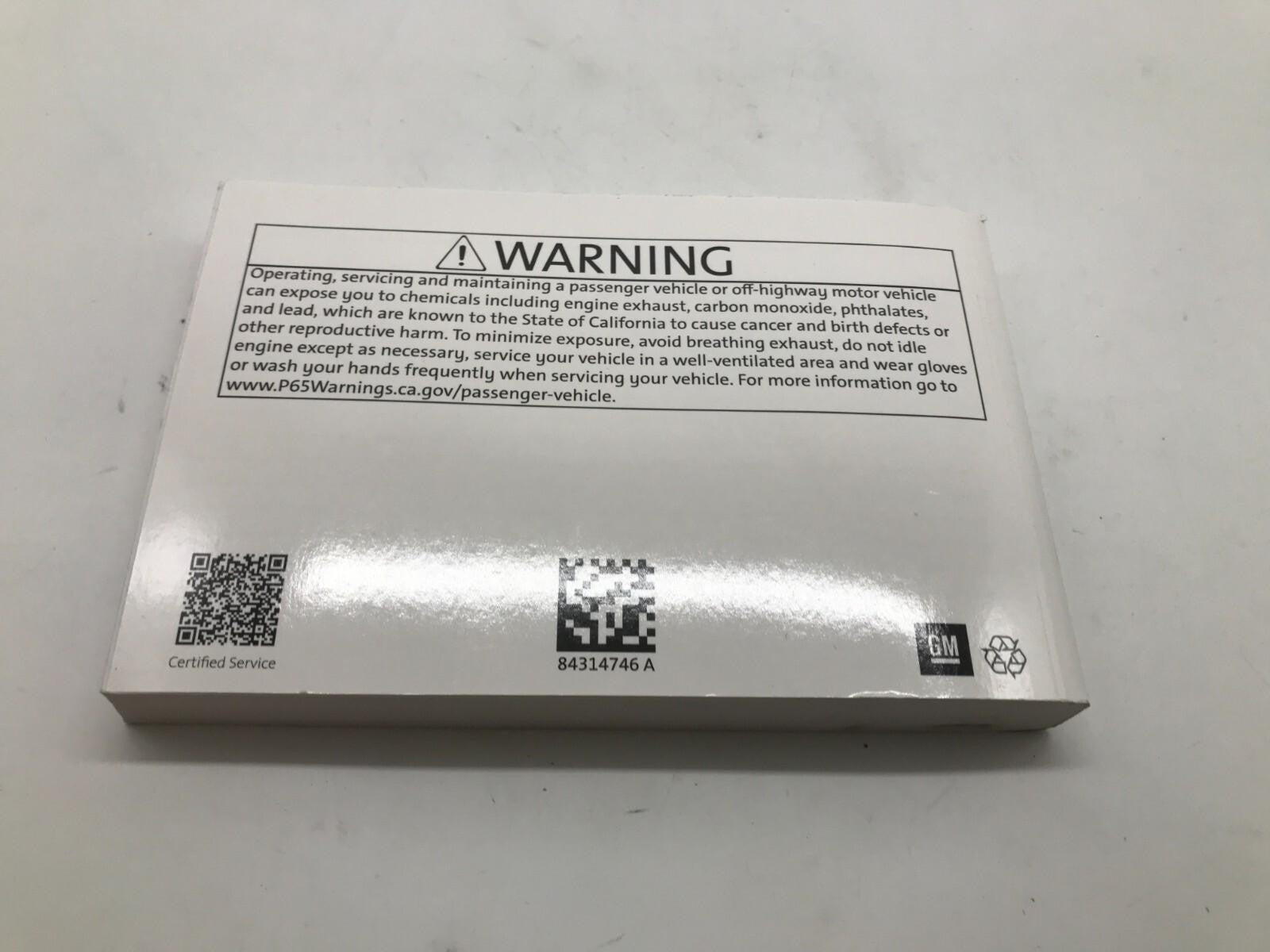 2020 GMC Terrain Terrain Denali Owners Manual OEM D01B56058