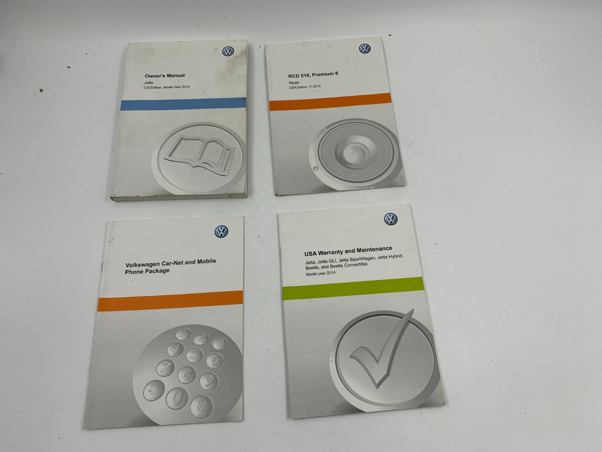 2014 Volkswagen Jetta Owners Manual Set OEM C04B68011