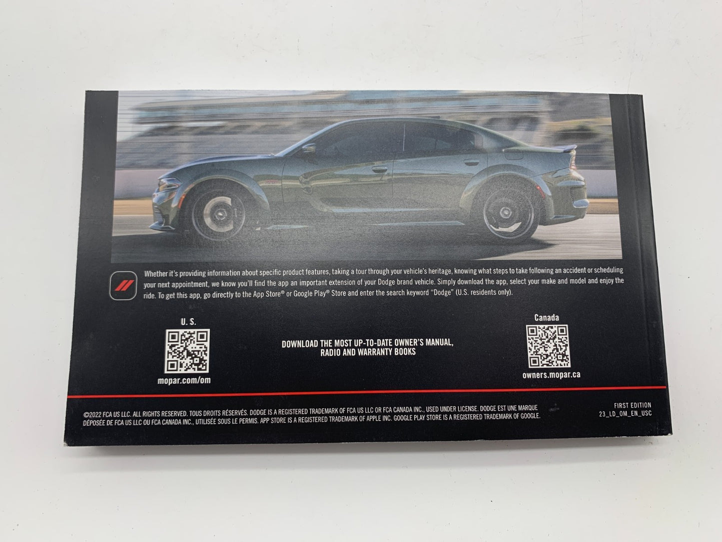 2023 Dodge Charger Owners Manual Set with Case OEM C03B22053