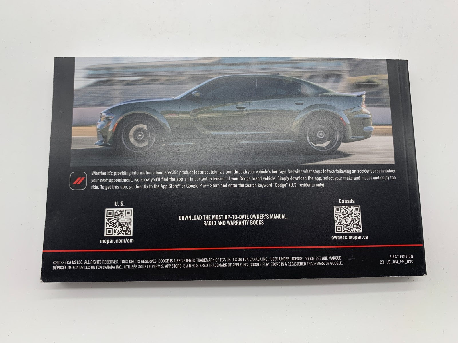 2023 Dodge Charger Owners Manual Set with Case OEM C03B22053