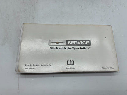 2007 Chrysler Pacifica Owners Manual with Case OEM D01B03009