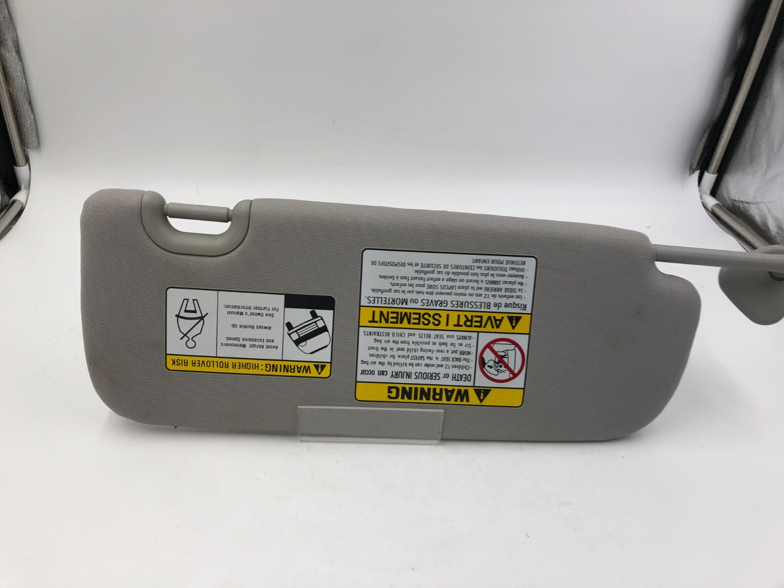 2013-2019 Hyundai Santa Fe Driver Sun Visor Gray OEM D04B22027