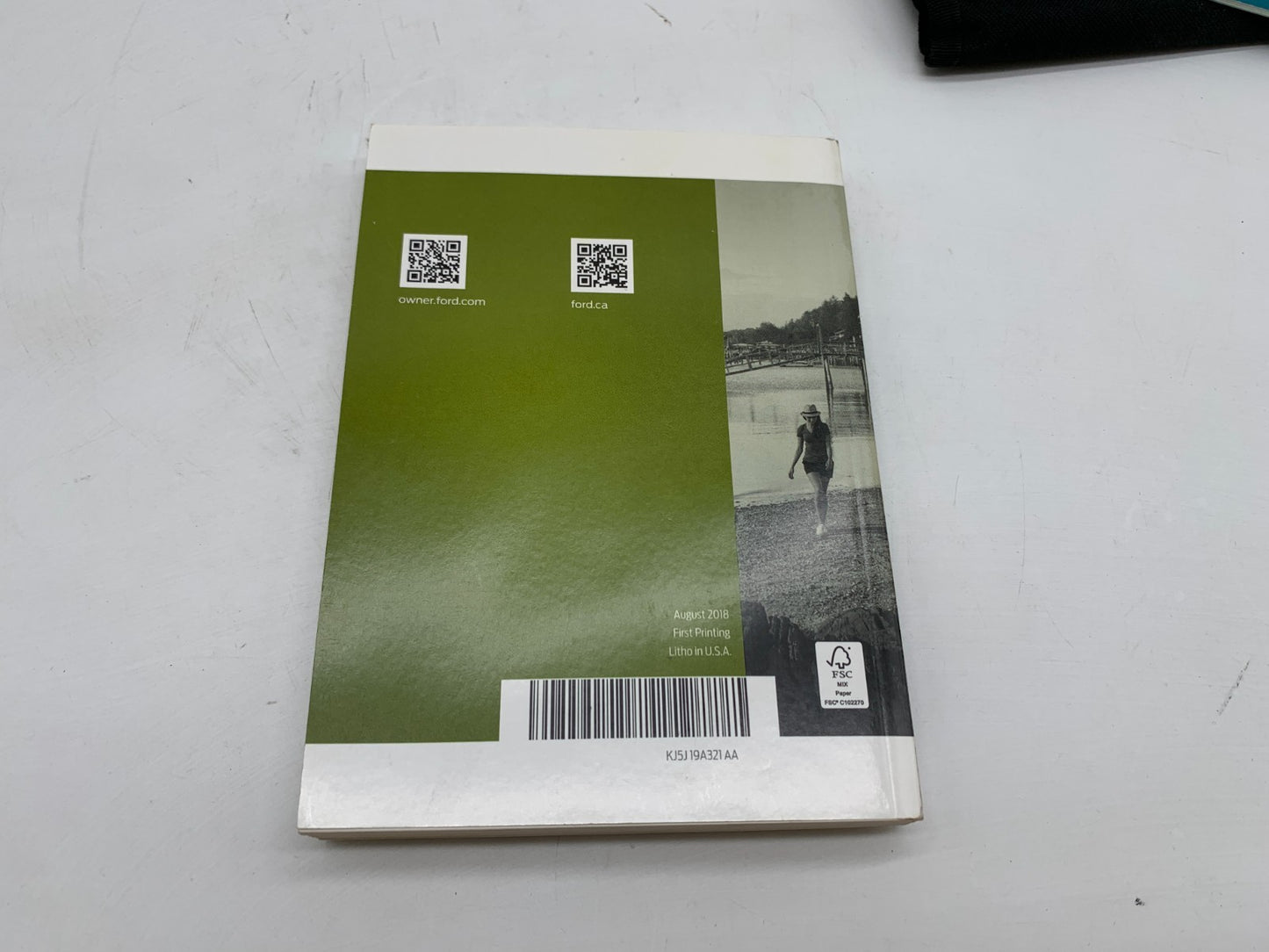 2019 Ford Escape Owners Manual Set with Case OEM B01B04003