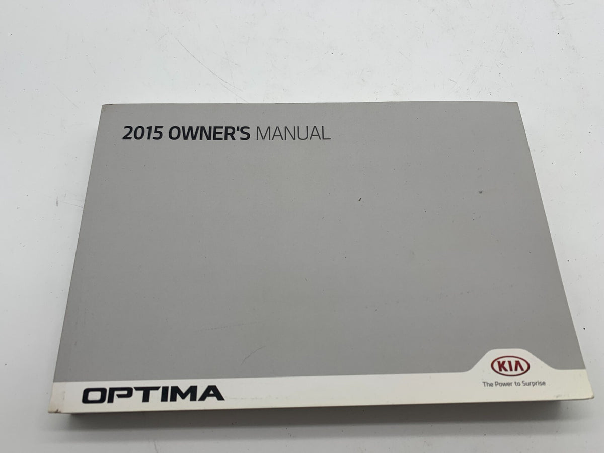 2015 Kia Optima Owners Manual Set with Case OEM R01B23019