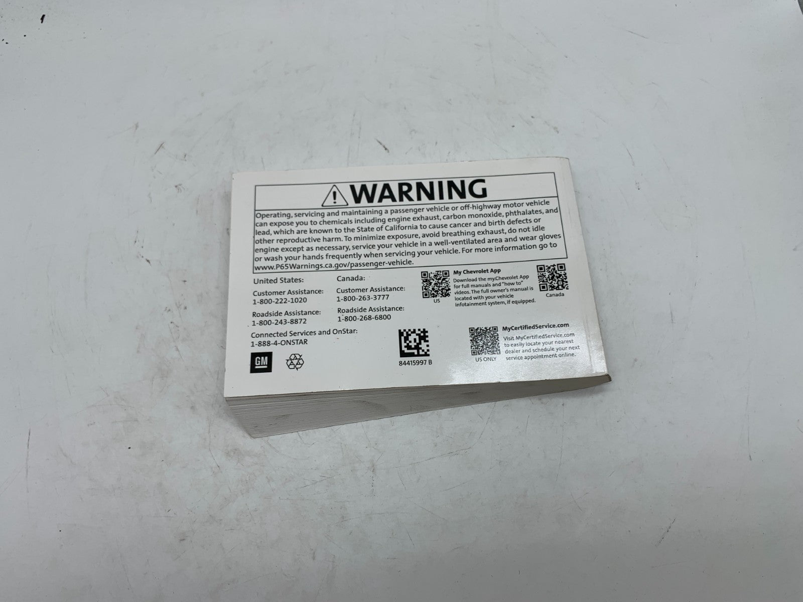 2021 Chevy Traverse Owners Manual OEM A03B43010