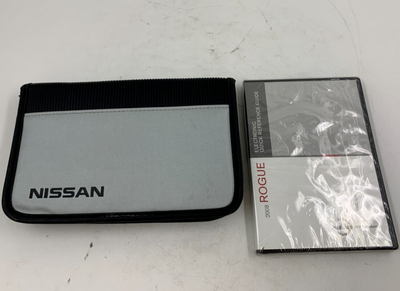 2008 Nissan Rogue Owners Manual Case & DVD Only OEM A01B17087