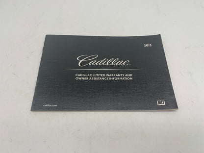 2013 Cadillac XTS Owners Manual Set with Case OEM