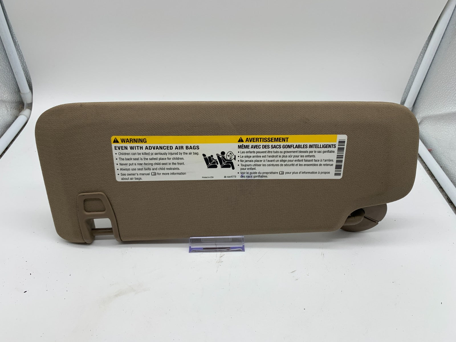 2004-2012 Chevrolet Malibu Passenger Sun Visor Brown OEM B02B27015