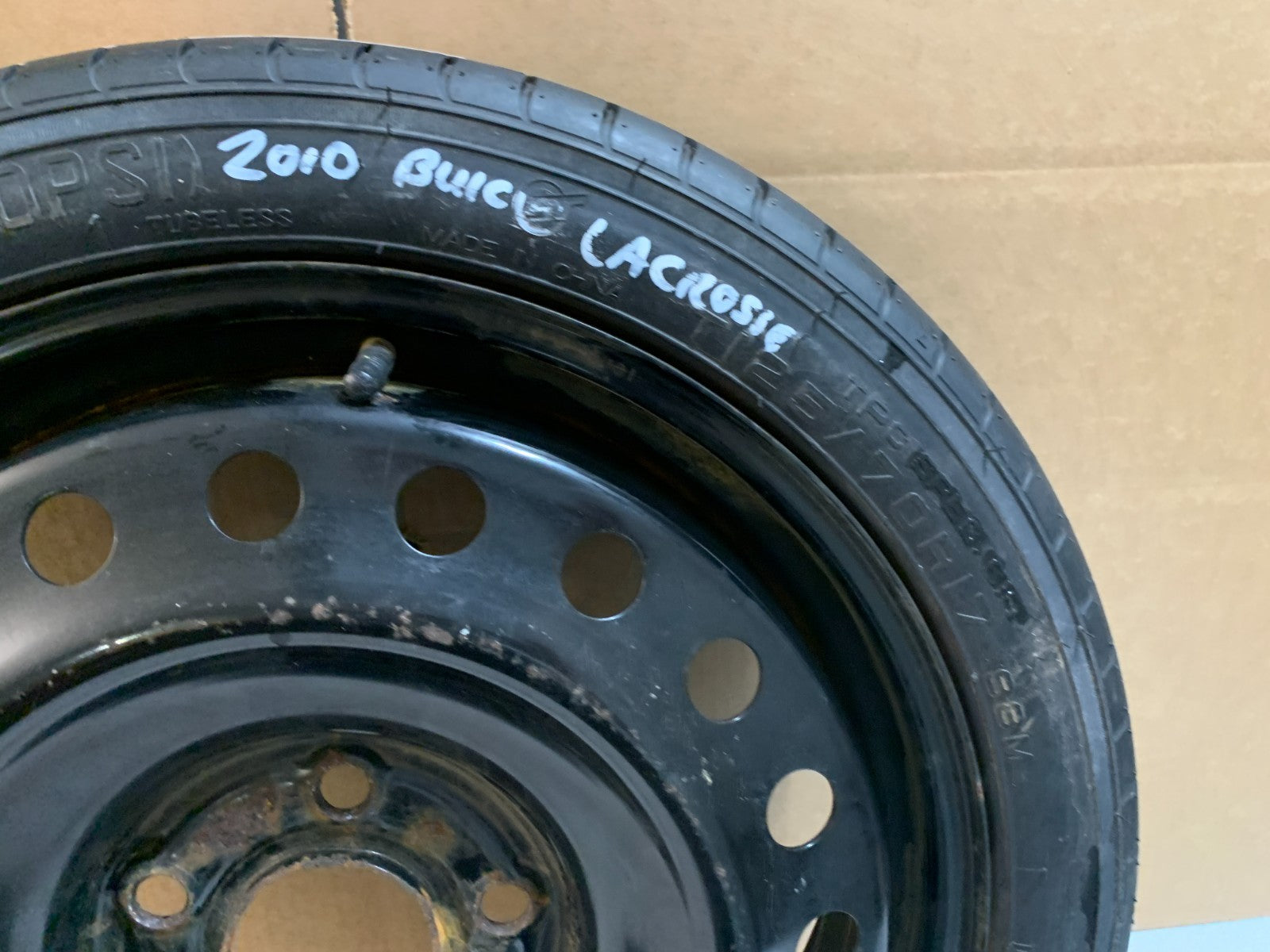 2010-2016 Buick Lacrosse Impala 17" Spare Tire Compact Donut T125/70R17 OEM