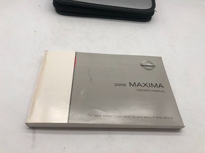 2005 Nissan Maxima Owners Manual with Case OEM A01B02004