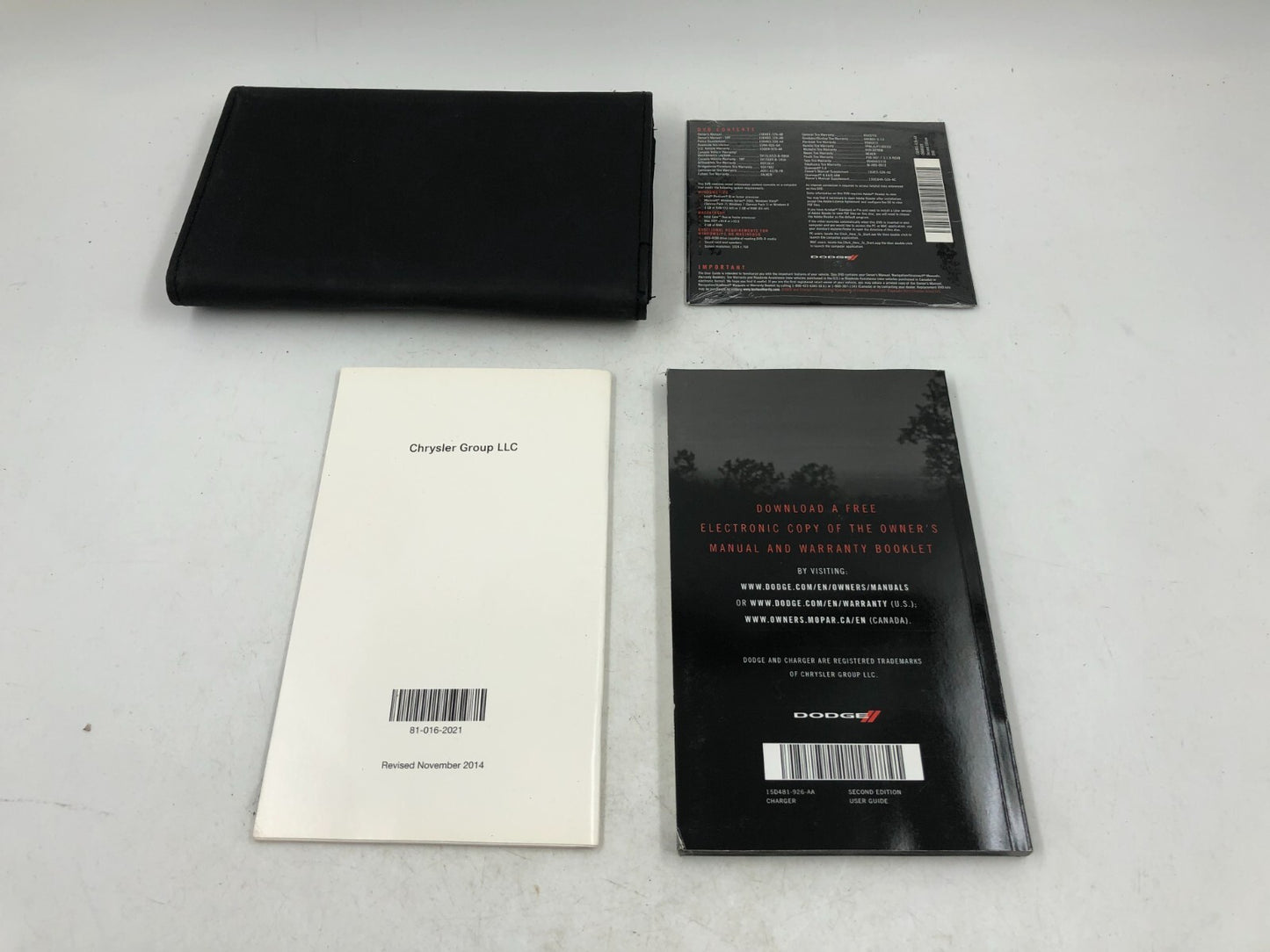2015 Dodge Charger Owners Manual Set with Case D04B01006
