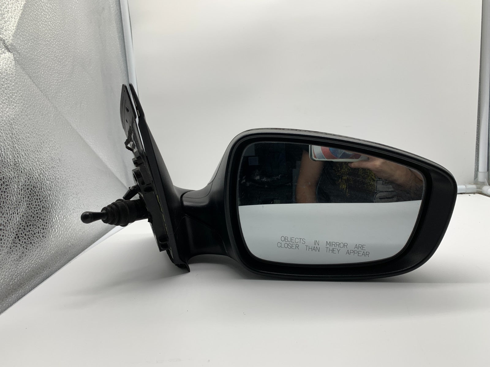 2012-2017 Hyundai Accent Passenger Side View Manual Door Mirror Black C03B06008