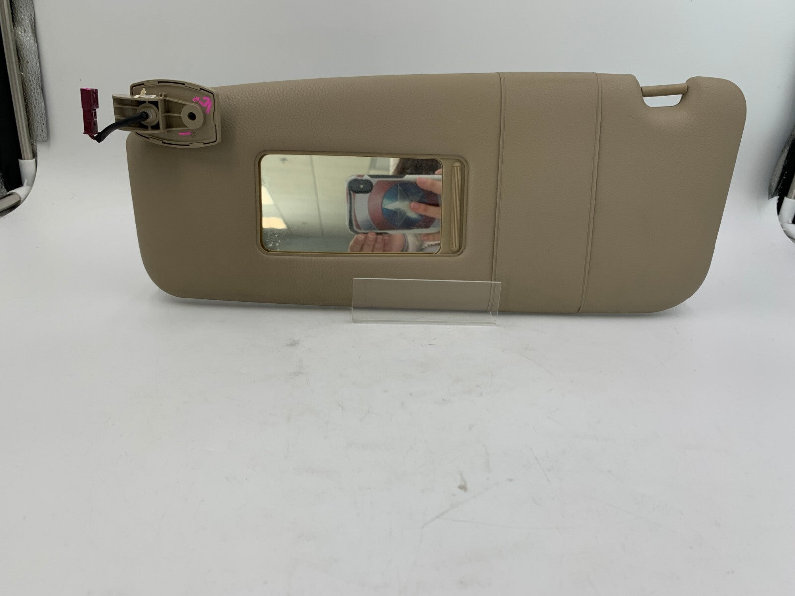 2008-2010 BMW 528i Driver Sun Visor Sunvisor Gray Illuminated OEM D01B70003