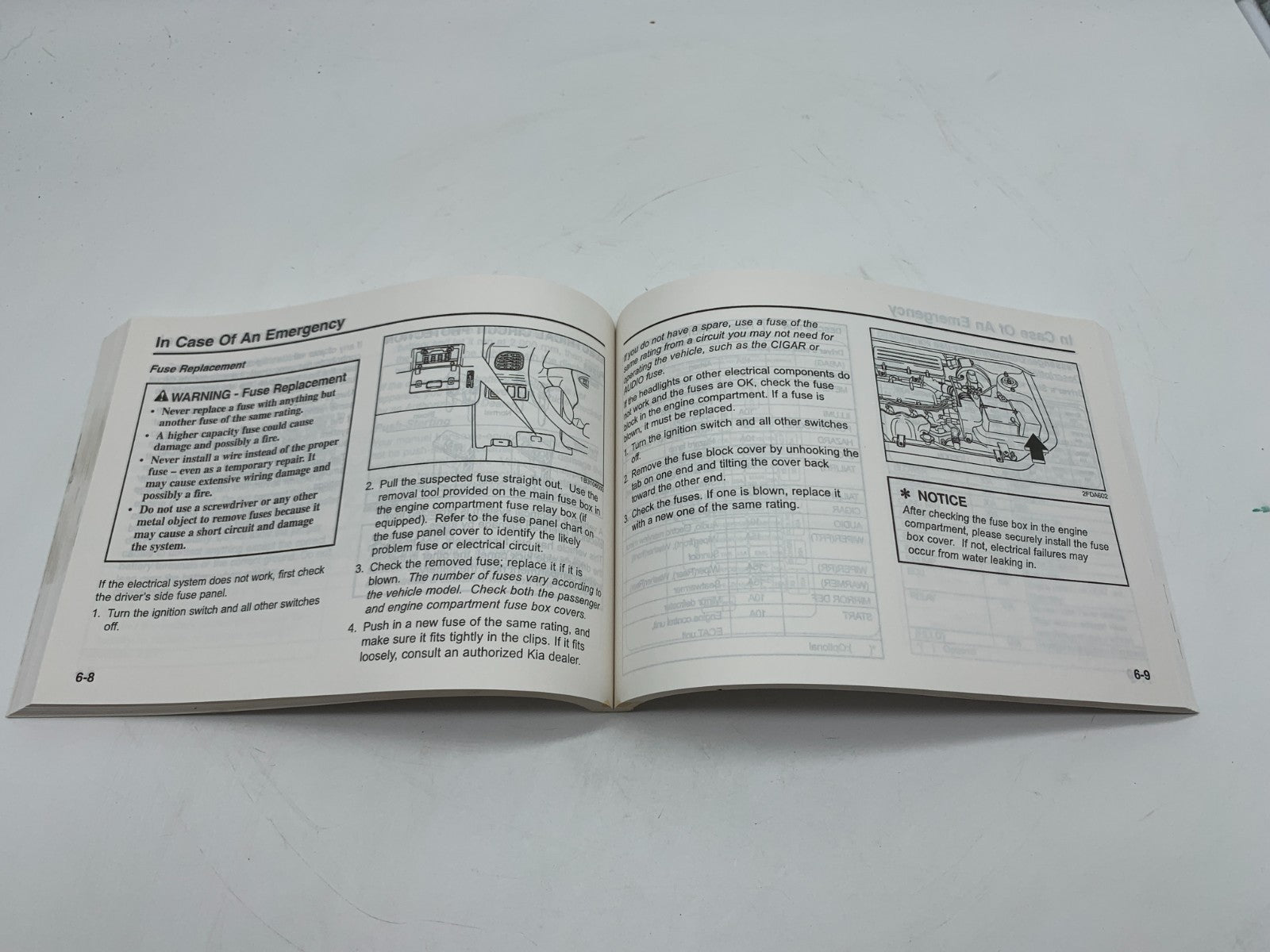 2003 Kia Rio Owners Manual OEM C03B66003