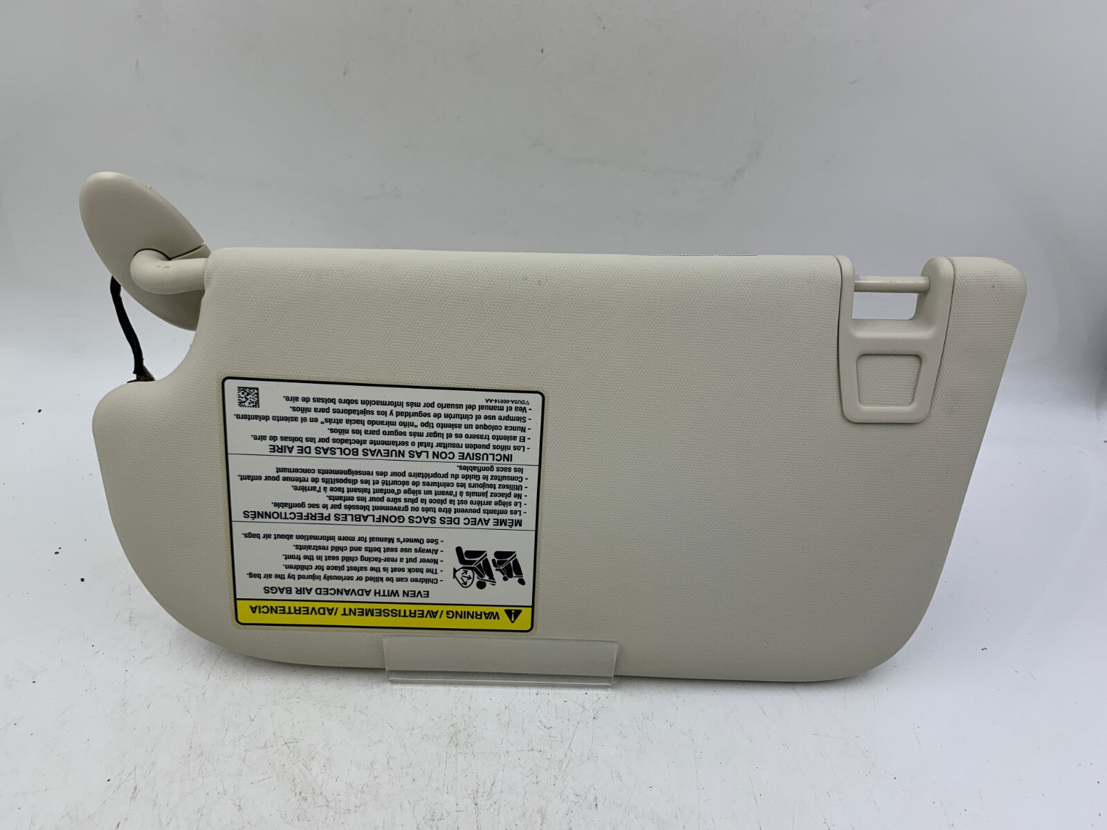 2013-2019 Ford Escape Passenger Sun Visor Ivory Illuminated OEM B03B56033